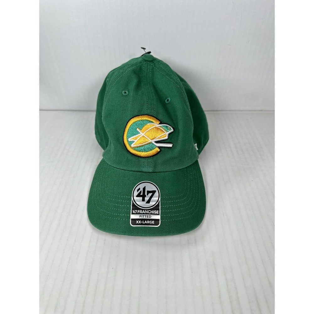 California Golden Seals ‘47 Brand Vintage NHL Green Franchise Hat Cap 2XL NEW
